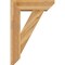Ekena Millwork Traditional Slat Rough Sawn Bracket w/ Offset Brace, Western Red Cedar, 8"W x 26"D x 38"H BKT0806X26X38TRA06RWR - alternate 3